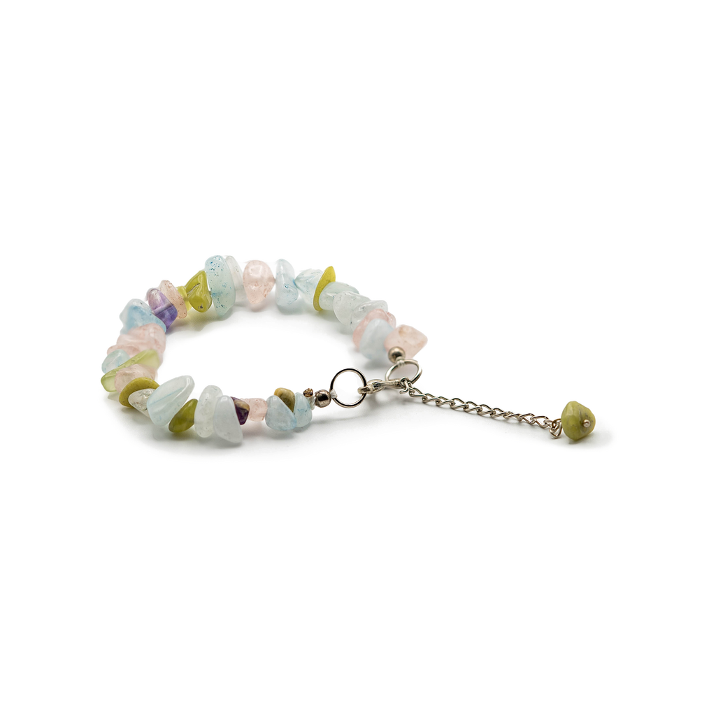 THE UNCUT. Hour - Aquamarine & Rose Quartz Mix