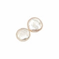 Coin Pearl Studs