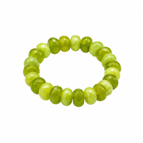 Olive Bloom Peridot bracelet detail