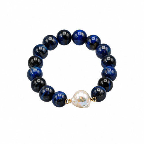 Midnight Current bracelet with pearl