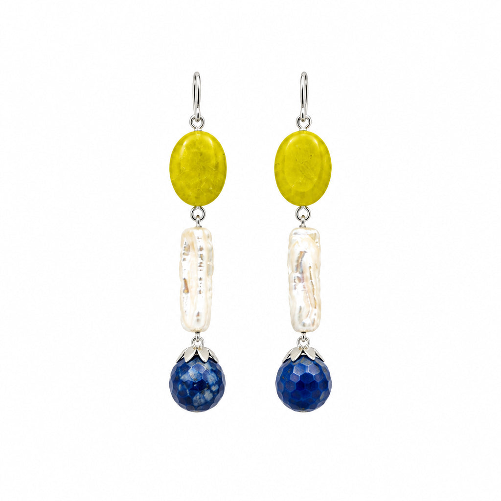 Terrestrial Traces Lime & Blue Jadeite