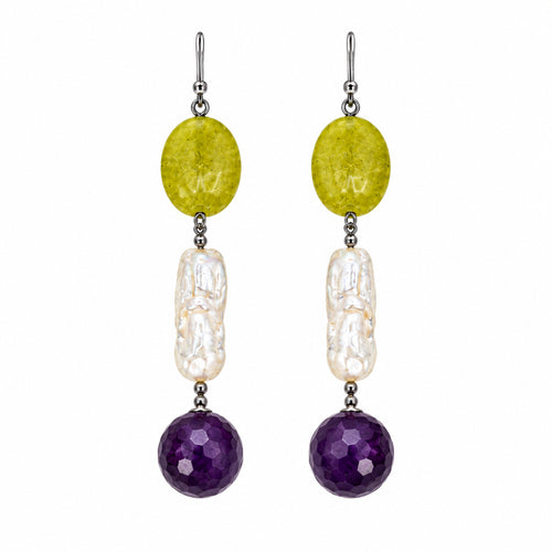 Terrestrial Traces Lime & Jamun Jadeite